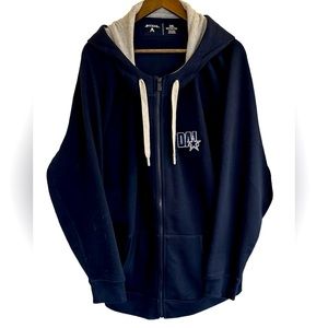 Antigua Dallas Cowboys navy victory full zip hoodie men 3X